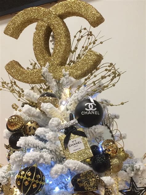 chanel christmas tree topper